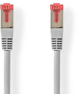 Nedis CAT6 Netwerkkabel | RJ45 Male | RJ45 Male | SF/UTP | 0.25 m | Rond | PVC | Grijs | Label - CCGL85220GY025