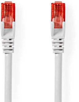 Nedis CAT6 Netwerkkabel | RJ45 Male | RJ45 Male | U/UTP | 3.00 m | Rond | PVC | Wit | Label - CCGL85200WT30