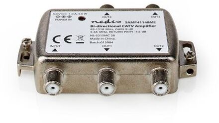 Nedis CATV-Versterker - SAMP41148ME Zilverkleurig