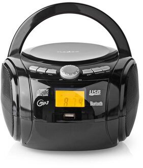 Nedis CD-Speler Boombox - SPBB100BK Zwart