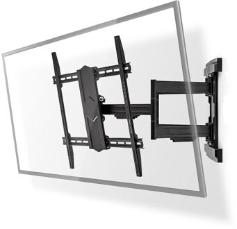 Nedis Full Motion TV Wall Mount | 43-90 | Max 70 kg | 6 Pivot Points TV beugel Zwart