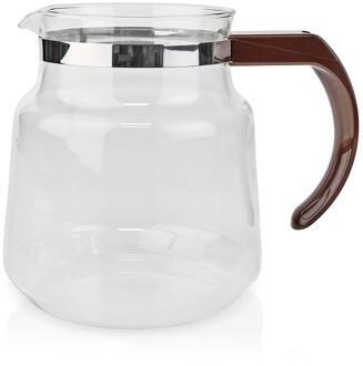 Nedis Glazen Koffiekan | Geschikt voor: Moccamaster K / KB/ 1 0PL / Excellent 10S | 1.2 l | Bruin - KACM100CPBN