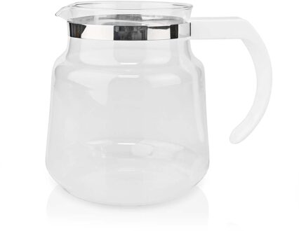Nedis Glazen Koffiekan | Geschikt voor: Moccamaster K / KB/ 1 0PL / Excellent 10S | 1.2 l | Wit - KACM100CPWT
