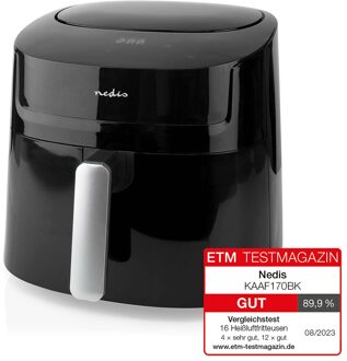 Nedis Heteluchtfriteuse | 7,2 l | Tijdschakelaar: 240 min | Aantal vooraf ingestelde programma's: 8 | Digitaal | Zwart - KAAF170BK