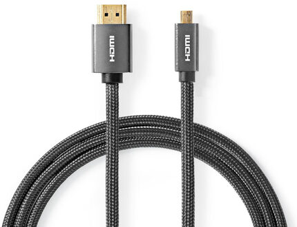 Nedis High Speed ??HDMI-Kabel met Ethernet - CVTB34700GY20 Zwart