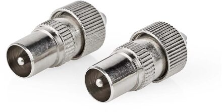 Nedis IEC (Coax) Connector - CSGP40902ME - Zilver Zilverkleurig