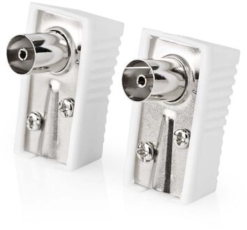Nedis Iec Coax Connector - Iec Vrouwelijk - Wit