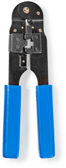 Nedis Krimptang | CAT5e / CAT6 / CAT6a | Snijden / Strippen / Tang | ABS / Staal | Blauw - CCGB89500BU
