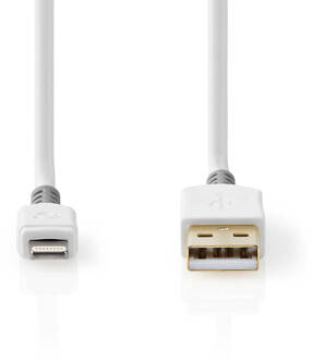 Nedis Lightning Kabel - CCBW39300WT30 Wit