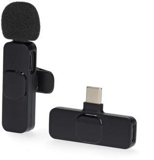 Nedis Microfoon | Gebruikt voor: Notebook / Smartphone / Tablet | Draadloos / USB Type-C™ | USB-C™ Female | Aan/uit knop - MICW110BK