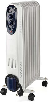 Nedis Mobiele Olieradiator 9 Vinnen Olieradiator Wit