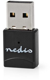 Nedis Netwerk-Dongel | Wi-Fi | AC600 | 2.4/5 GHz (Dual Band) | USB2.0 | Wi-Fi-snelheid totaal: 600 Mbps | Windows 10 / Windows 11 / Windows 8