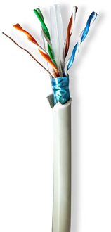 Nedis Netwerk Kabel Rol | CAT6 | Stranded | F/UTP | Koper | 50.0 m | Binnenshuis | Rond | LSZH | Grijs | Trekdoos - CCBG8526GY50
