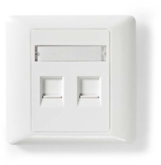 Nedis Netwerk Voorplaat Keystone Fresh Green Box Rj45 - 1 Poorten Wit