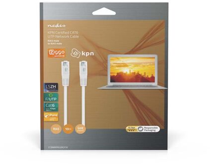 Nedis Netwerkkabel - Cat6 Utp - 10m - Wit