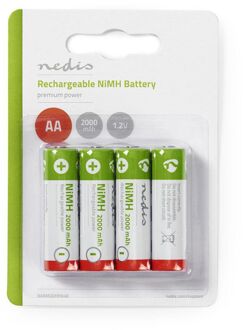 Nedis Oplaadbare NiMH-Batterij AA - BANM20HR64B - Groen