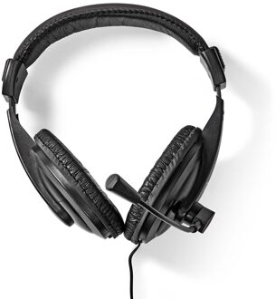 Nedis PC-Headset | Over-Ear | Stereo | 1x 3.5 mm / 2x 3.5 mm | Inklapbare Microfoon | Zwart - CHST210BK