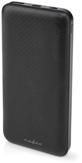 Nedis Powerbank - UPBKPD10000BK - Zwart