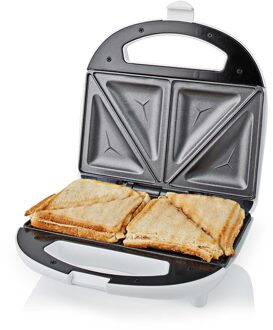 Nedis Sandwich maker - KASM110FWT - Wit