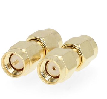 Nedis SMA-Adapter | SMA Male Omgekeerde Polariteit | SMA Male | Verguld | 50 Ohm | Recht | Koper | Goud | 2 Stuks | Doos - CSGB02110GD