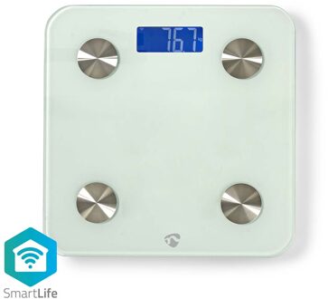 Nedis SmartLife Personenweegschaal - WIFIHS10WT Wit