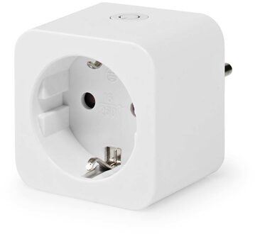 Nedis SmartLife Smart Stekker | Wi-Fi | Energiemeter | 3680 W Smart home accessoire Wit