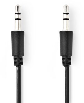 Nedis Stereo-Audiokabel | 3,5 mm Male | 3,5 mm Male | Vernikkeld | 1.00 m | Rond | Zwart | Label - CAGL22005BK10