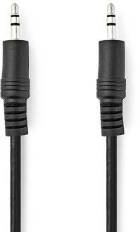 Nedis Stereo-Audiokabel | 3,5 mm Male | 3,5 mm Male | Vernikkeld | 1.50 m | Rond | Zwart | Label - CAGL22000BK15