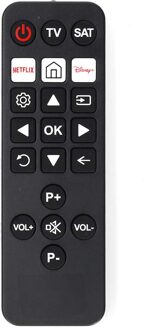 Nedis Universele Afstandsbediening | Voorgeprogrammeerd | 2 Apparaten | Disney + Button / Netflix Knop | Infrarood | Zwart - TVRC23SNBK