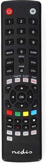 Nedis Universele Afstandsbediening | Voorgeprogrammeerd | 4 Apparaten | Amazon Prime / Disney + Button / Google Play Knop / Netflix Knop| Zwart