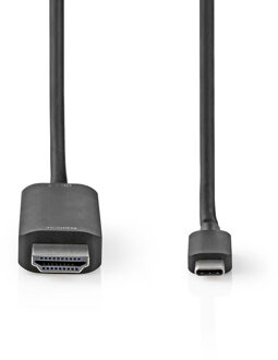 Nedis USB-C Adapter - CCGB64655BK20 Zwart