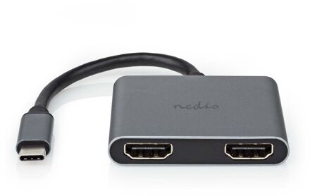 Nedis USB-C Adapter - CCGB64670BK01 Zwart