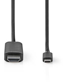 Nedis USB-C Adapter - CCGP64655BK10 Zwart