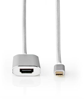 Nedis USB-C Adapter - CCTB64680AL20 Zilverkleurig