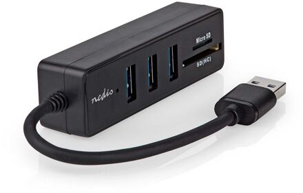 Nedis USB-Hub - CCGB61250BK01 Zwart