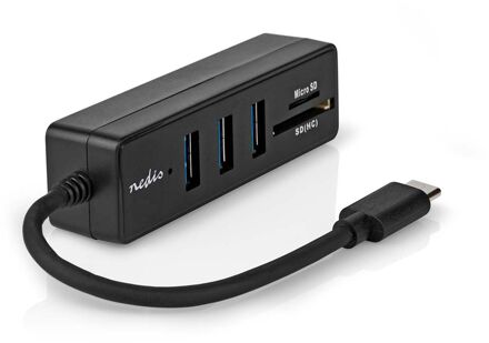 Nedis USB-Hub - CCGB64250BK01 - Zwart