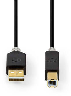 Nedis USB-Kabel - CCBW60100AT10 Zwart