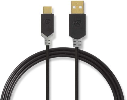 Nedis USB-Kabel - CCBW60601AT20 Zwart