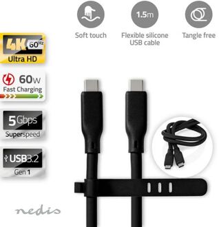 Nedis USB-Kabel - CCGB64800BK15 Zwart