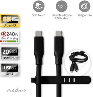 Nedis USB-Kabel - CCGB64810BK10 Zwart