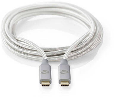 Nedis USB-Kabel - CCTB64020AL10 Zilverkleurig