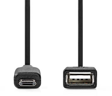 Nedis USB Micro-B Adapter - CCGB60515BK02 Zwart