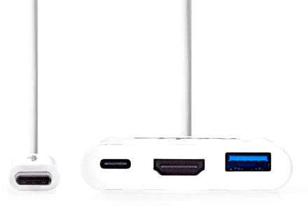 Nedis USB Multi-Port Adapter - CCGB64765WT02 Wit