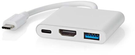 Nedis USB Multi-Port Adapter - CCGB64770WT01 Wit