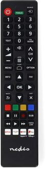 Nedis Vervangende Afstandsbediening | Geschikt voor: Panasonic / Sharp | Voorgeprogrammeerd | 1 Apparaat | Amazon Prime / Disney + Button / Netflix