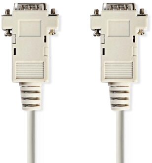 Nedis VGA-Kabel | VGA Male | VGA Male | Vernikkeld | Maximale resolutie: 1024x768 | 2.00 m | Rond | ABS | Ivoor | Label - CCGL59001IV20