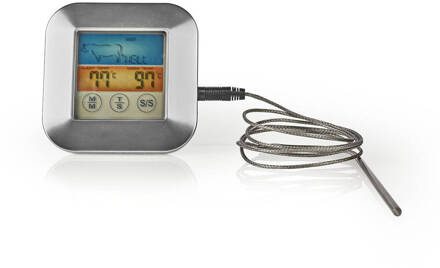 Nedis Vleesthermometer | 0 - 250 °C | Kleurendisplay | Timer