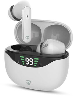 Nedis Volledig Draadloze Oordopjes | ANC (Active Noise Cancelling) | Bluetooth® | Maximale batterijduur: 30 uur | Aanraakbediening | Charging case |