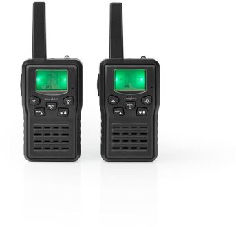 Nedis Walkie talkie Set - WLTK1010BK Zwart