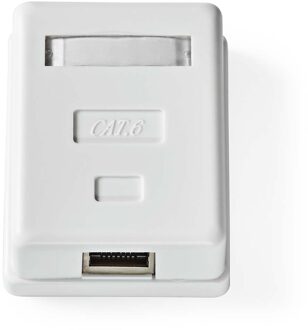 Nedis Wandcontactdoos Fresh Green Box Wall Box - 1-poort Poort(en) Wit